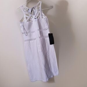 White Halter Backless Sundress